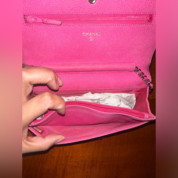 Chanel pink wallet on chain authentic. - Picture 6 of 8